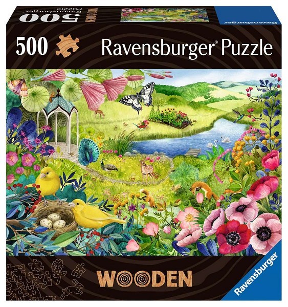 Ravensburger Wilde tuin houten puzzel 500 stukjes