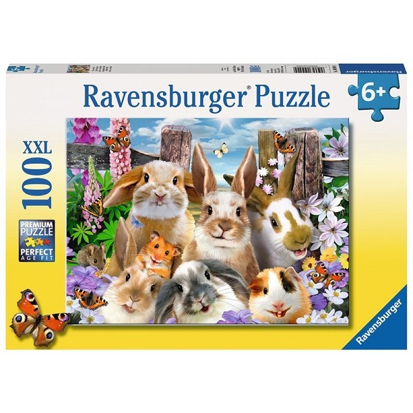 Ravensburger XXL puzzel Knaagdieren selfie 100 stukjes