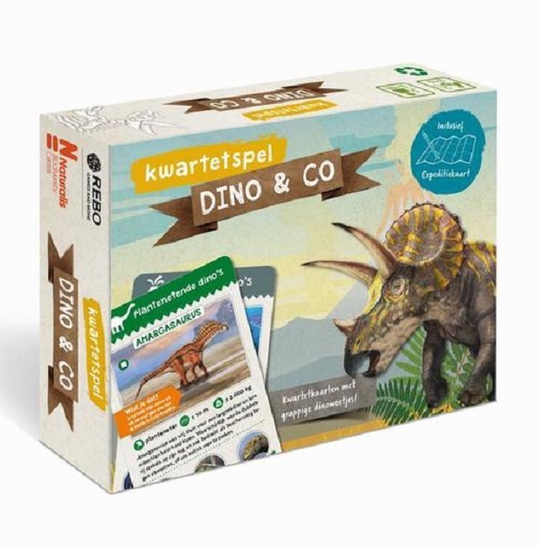 Rebo Kwartetspel Dinosauriers met posterboek