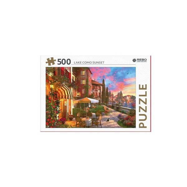 Rebo Lake Como sunset - puzzel 500 stukjes