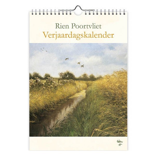 Rien Poortvliet A4 Natuur verjaardagskalender 30x21cm