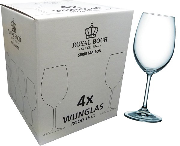 Royal Boch rodewijnglas 35 cl " Maison"  ds a 4 stuks