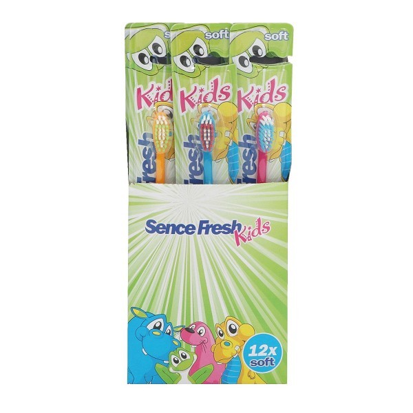 Sence Fresh tandenborstels Kids Soft Display van 12 stuks