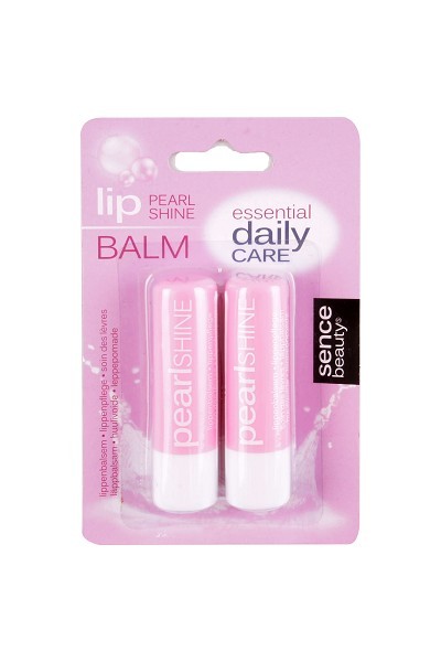 Sence Lippenbalsem Pearl shine TwinPack roze 2x4,8gr