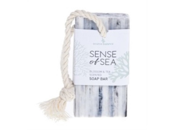 `Sense of Spa` zeep aan koord 120gr. Blossom & Tea