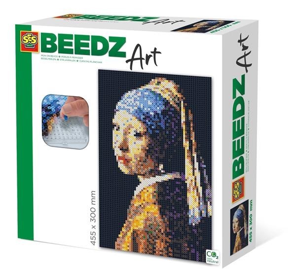 Ses Beedz Art Vermeer- meisje met de parel 45,5x30cm