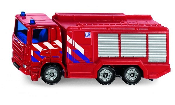 Siku 1036 Scania brandweerwagen 9,8cm rood