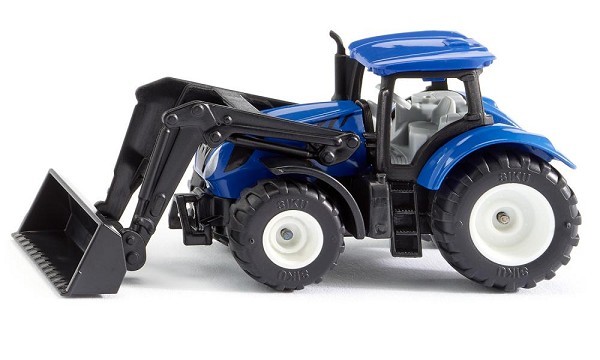 Siku 1396 New Holland tractor met voorlader 93x35x42mm