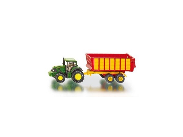 Siku 1650 John Deere met silagewagen