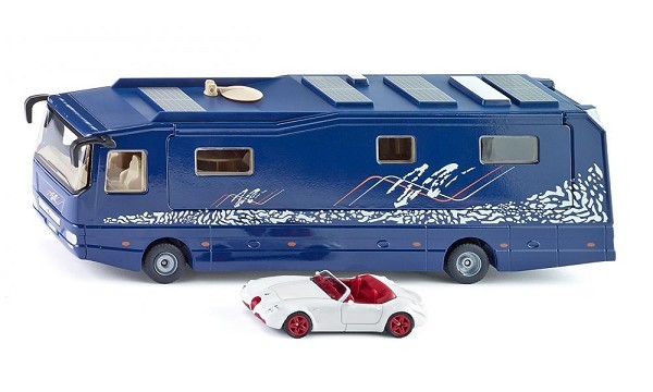 Siku 1943 Volkner camper met Wiesmann sportwagen 252x61x83mm