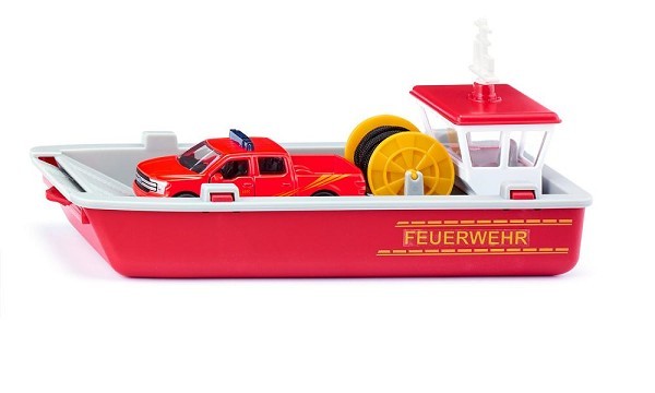 Siku 2117 Brandweerboot met pick-up 25,2x11,5x8,8cm