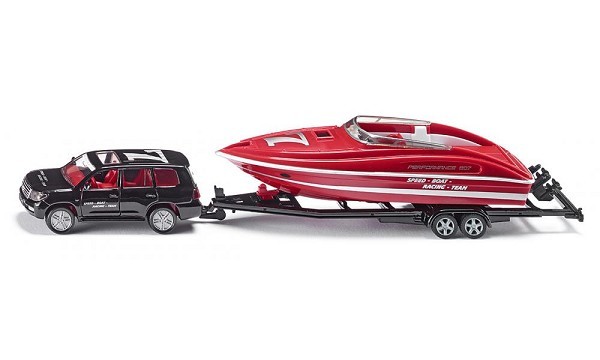 Siku 2543 Personenwagen met motorboot  1:55 274x49x49mm