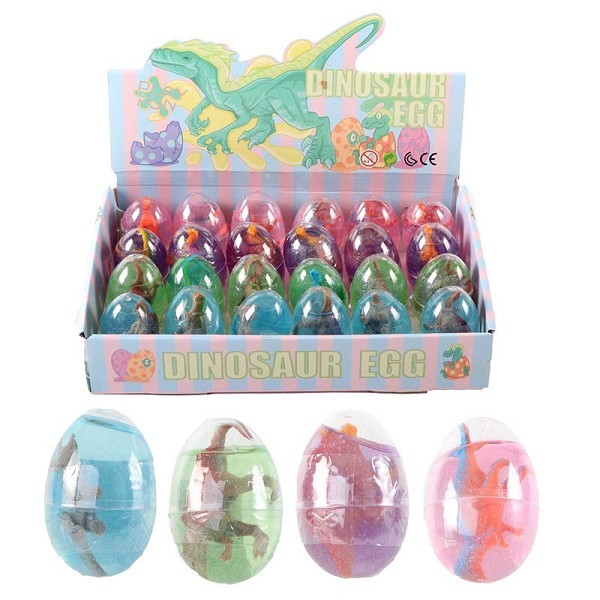 Slime/putty dino ei met dino 6,5cm