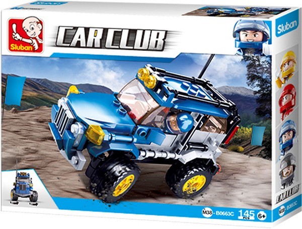 Sluban Carclub Offroad jeep - Blauw