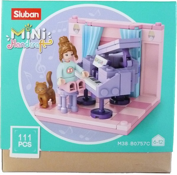 Sluban  Mini Handcraft  Studeerkamer Muziekkamer 111pc