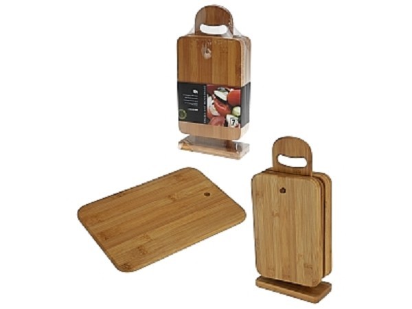 Snijplank of ontbijtplank hout set a 6 stuks