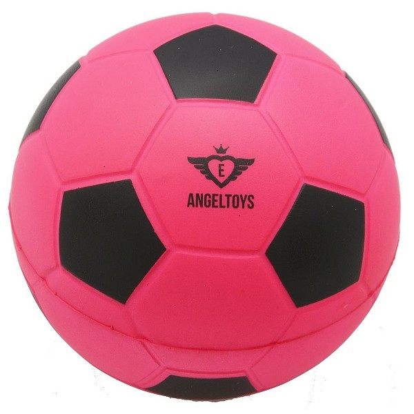 Soft foam voetbal Ø12,5cm fuchsia