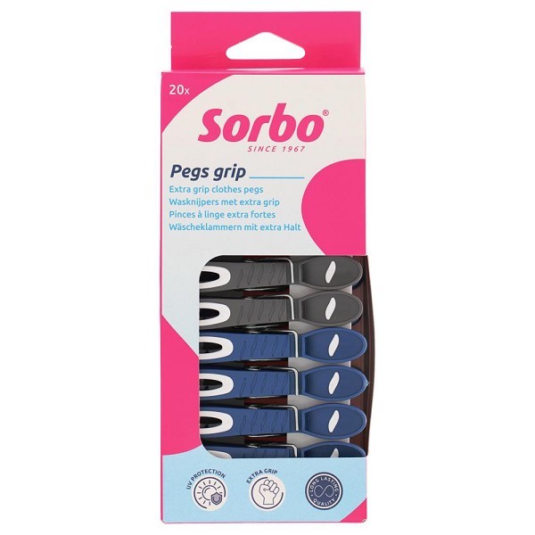 Sorbo Wasknijpers Trendy Color set a 20 stuks