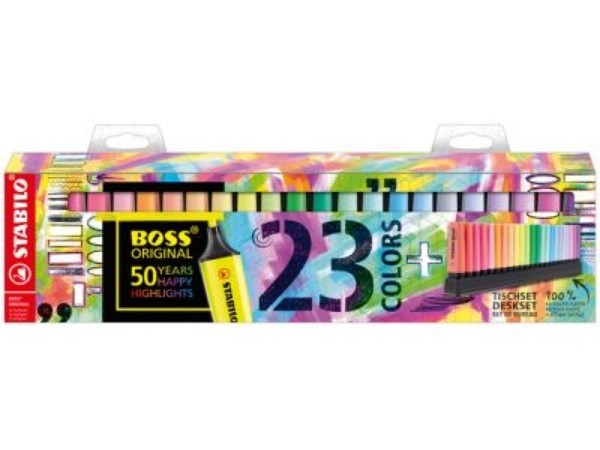 Stabilo Boss original markeerstiften deskset 23 stuks