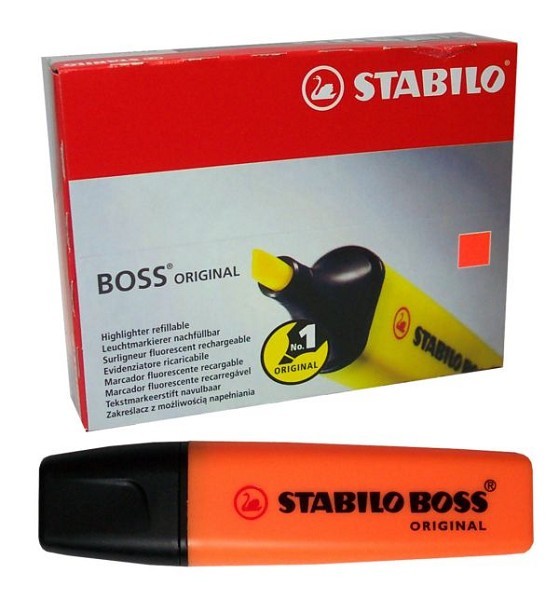 Stabilo  tekstmarker Boss original oranje 10st