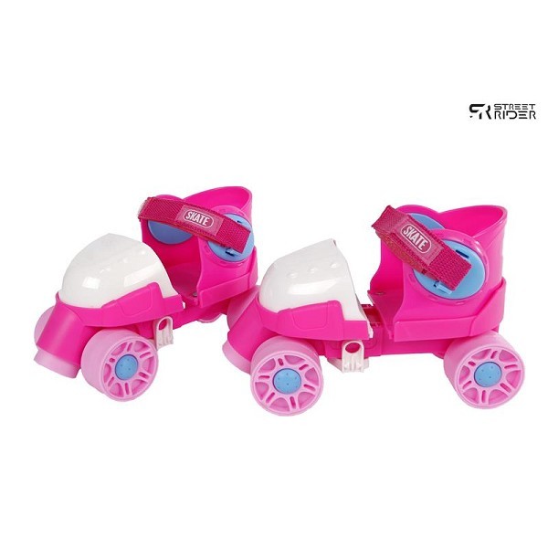 Street Rider junior rolschaatsen roze 3 learn to skate standen mt24-30