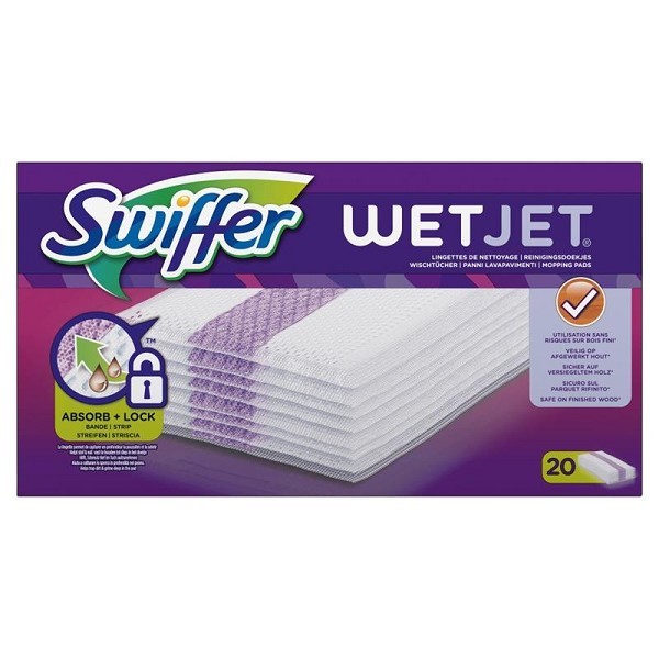 Swiffer WetJet dweilsysteem navulling reinigingdoekjes doos a 20 stuks