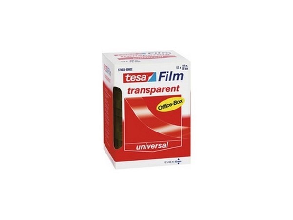 Tesa film office-box 66m x12mm  pak met 12 stuks