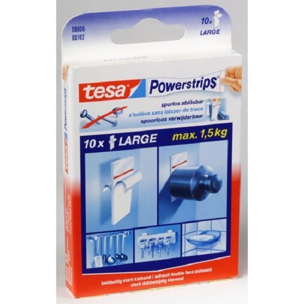 Tesa powerstrips large 10 st