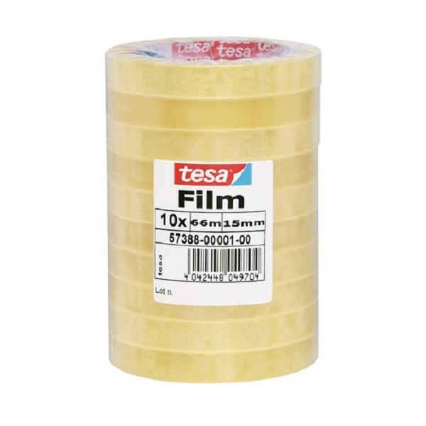 Tesafilm plakband 66x15 pak a 10 rol