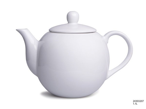 Theepot wit 1,1 l porselein