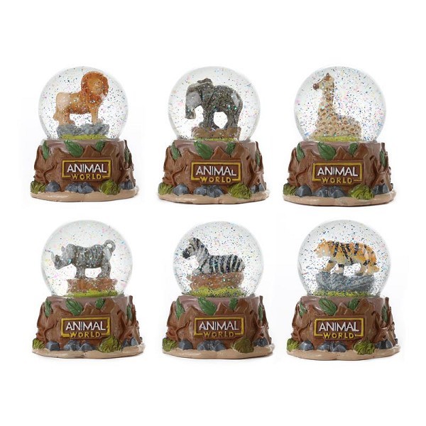 Toi Toys Animal World sneeuwbol wild dier Ø6,5xh9cm