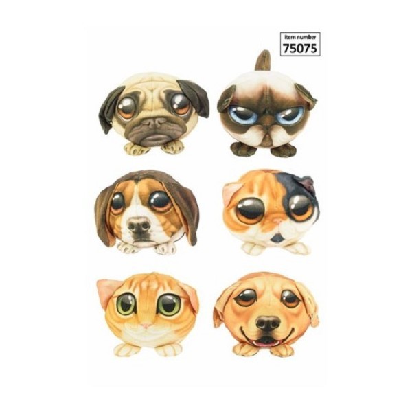 Toi Toys Big face geprinte dieren Medium