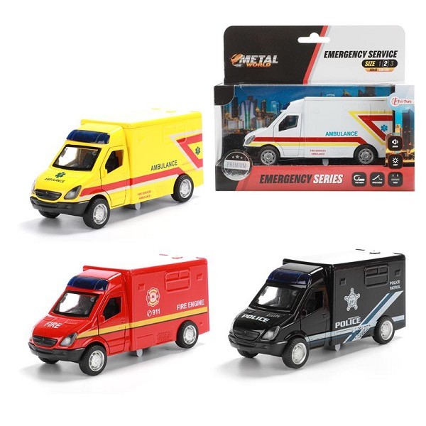 Toi Toys Busje Hulpdienst + licht en geluid