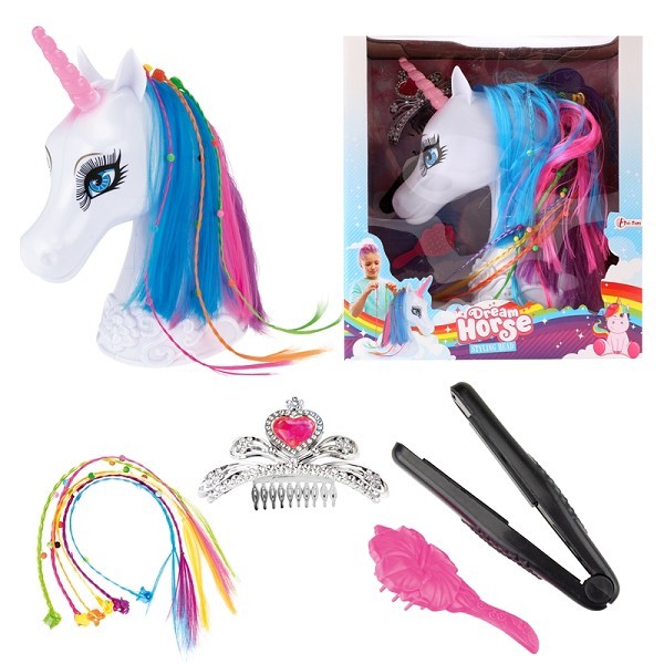 Toi Toys Dream Horse Kaphoofd eenhoorn met accessoires