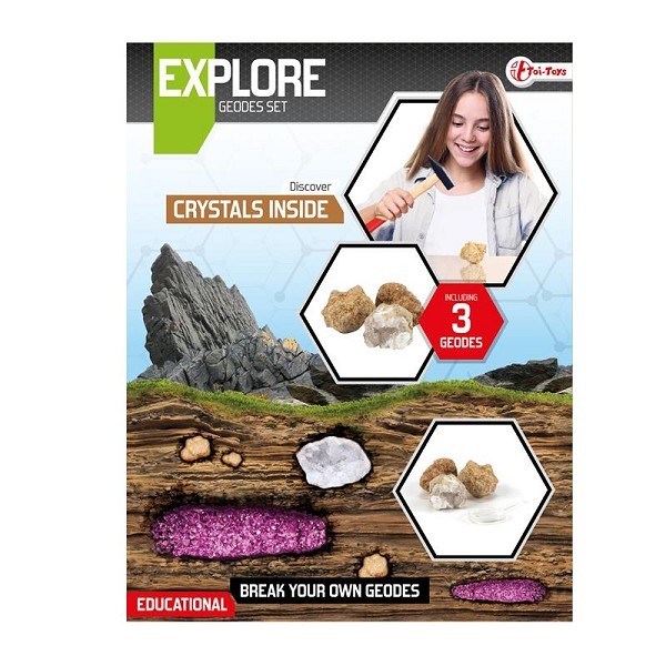 Toi Toys Explore Geodes breken