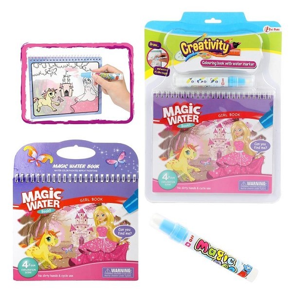 Toi Toys Kleuren met water 'Prinses' boek+stift