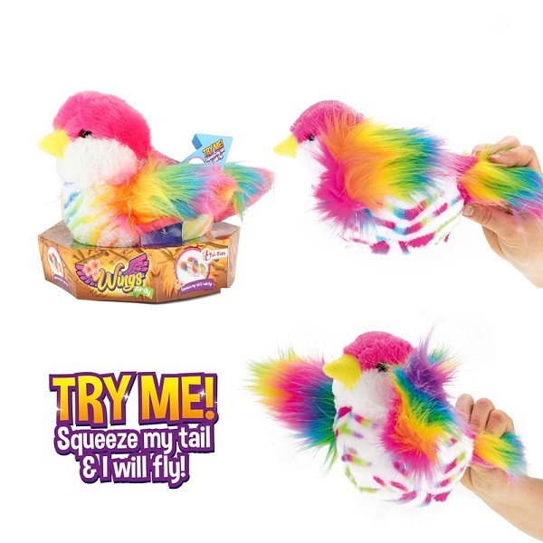 Toi Toys Pluche vogel met beweegbare vleugels