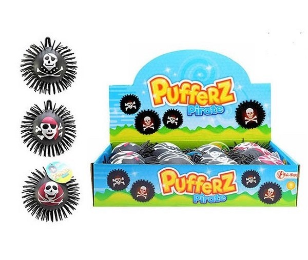 Toi Toys Pufferbal piraat met licht 12cm