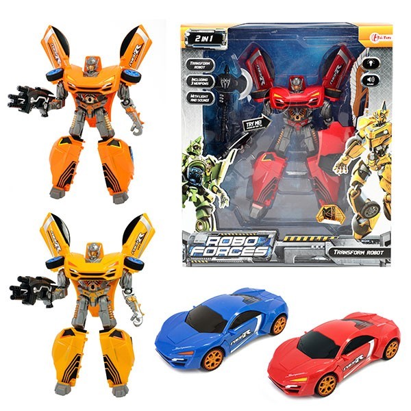 Toi Toys Roboforces Veranderrobot Superauto + licht en geluid