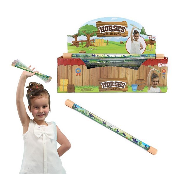 Toi Toys Twirling glitterbaton paard 31cm