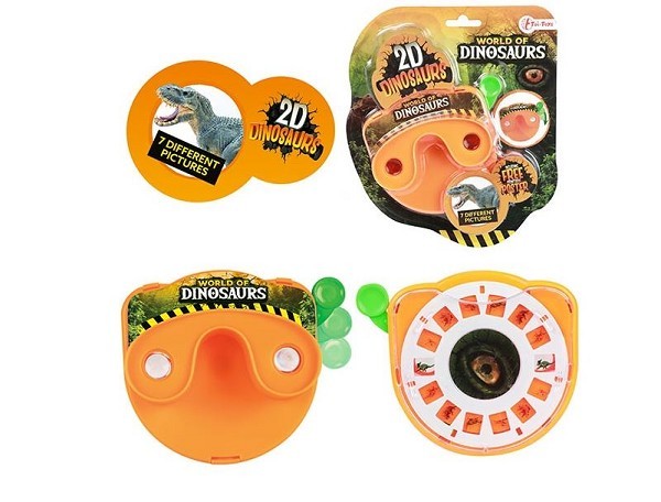 Toi Toys World of Dinosaurs diakijker viewer met 7 verschillende plaatjes