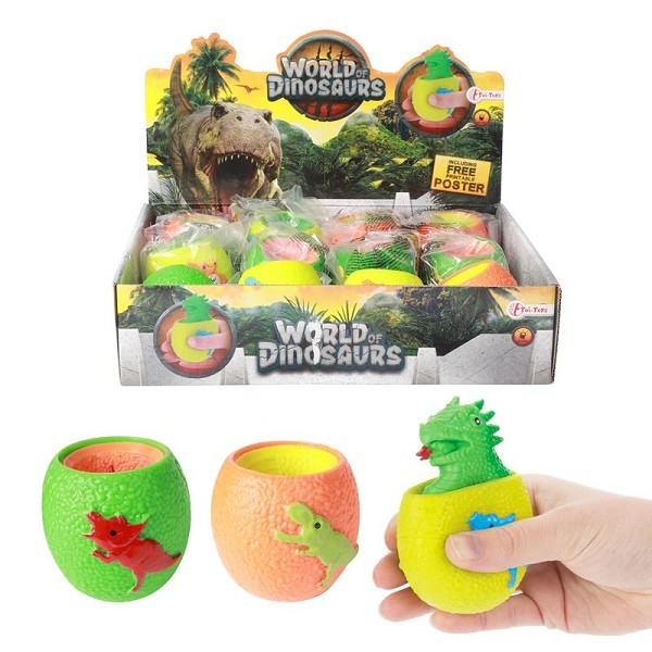 Toi Toys World of Dinosaurs Knijpei pop-out dino