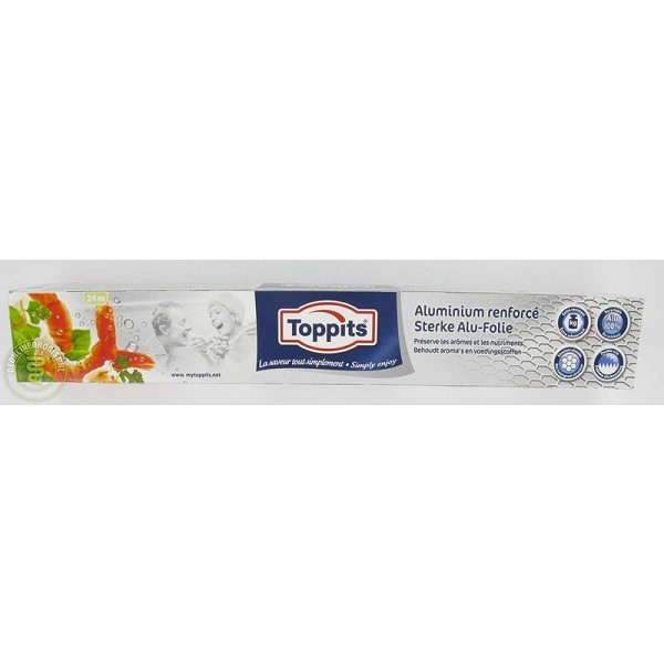 Toppits Aluminiumfolie 29,5cm x 24m