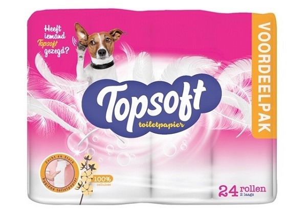 TopSoft Toiletpapier 2-laags 24 rollen