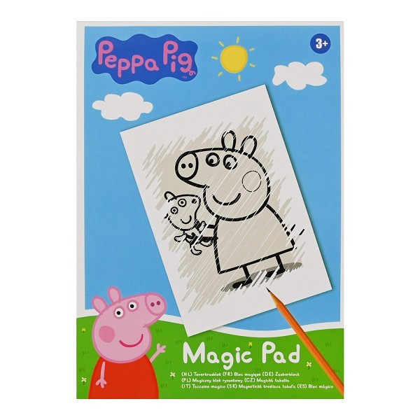 Toverkrasblok Peppa Pig 16 vel 15x21cm