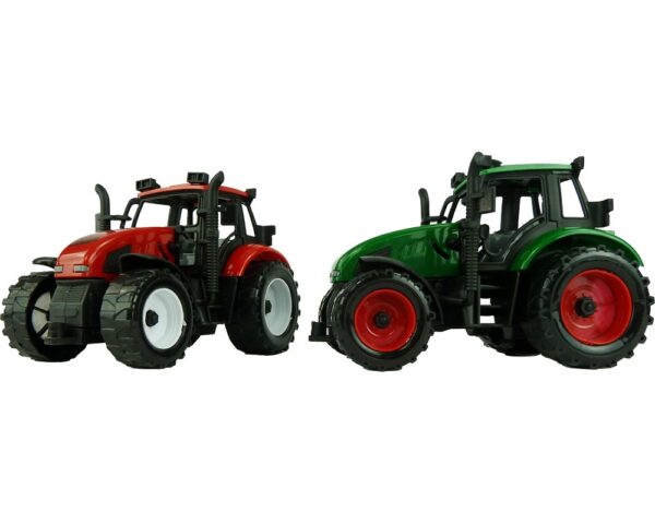 Tractor Frictie Groen Of Rood 20cm. In Vensterdoos