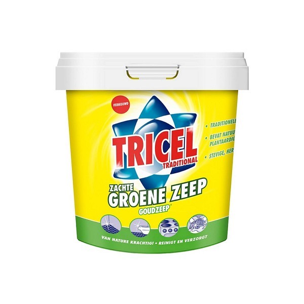 Tricel goudzeep 750gr(vloeibare groene zeep)