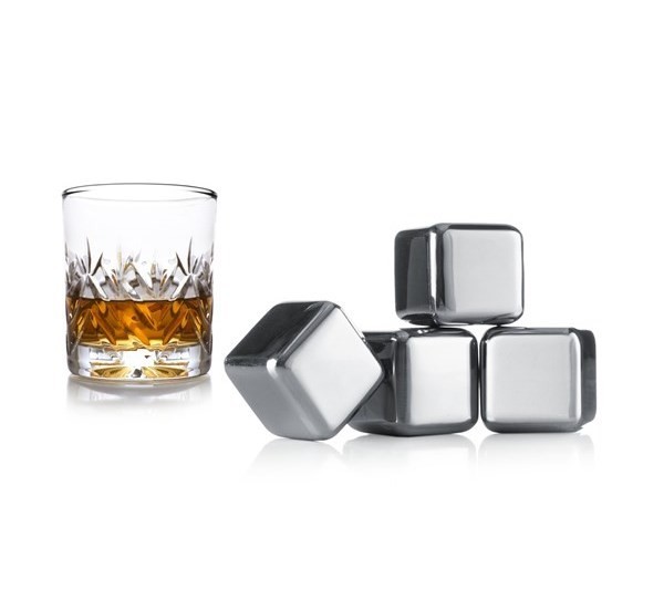 Vacuvin whiskey ijsblokjes - set van 4 stuks