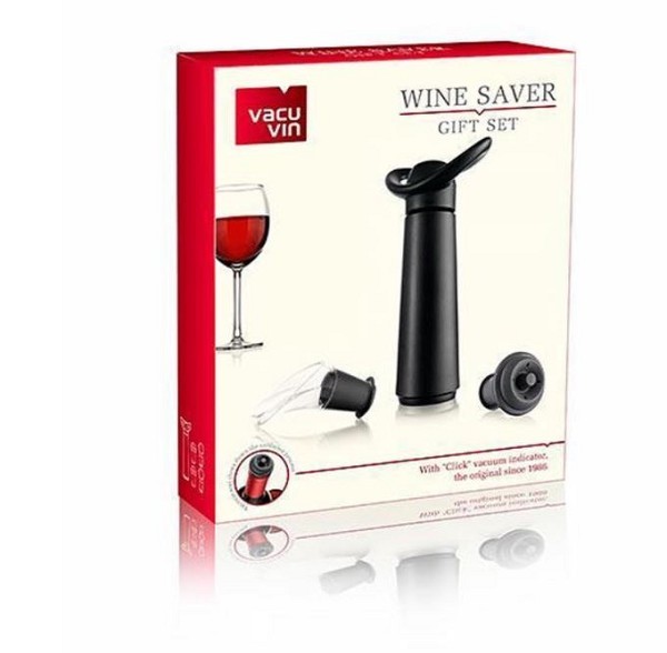 Vacuvin Wine Saver Concerto Gift Set  met 1 vacuum pomp, 1 wijn server en 3 stoppers