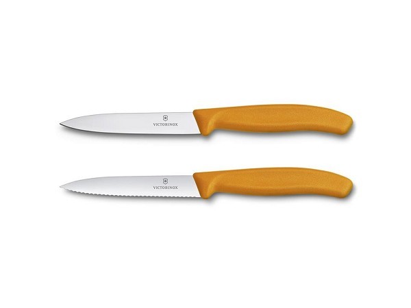 Victorinox Groentemes glad+kartel oranje 2 stuks op kaart